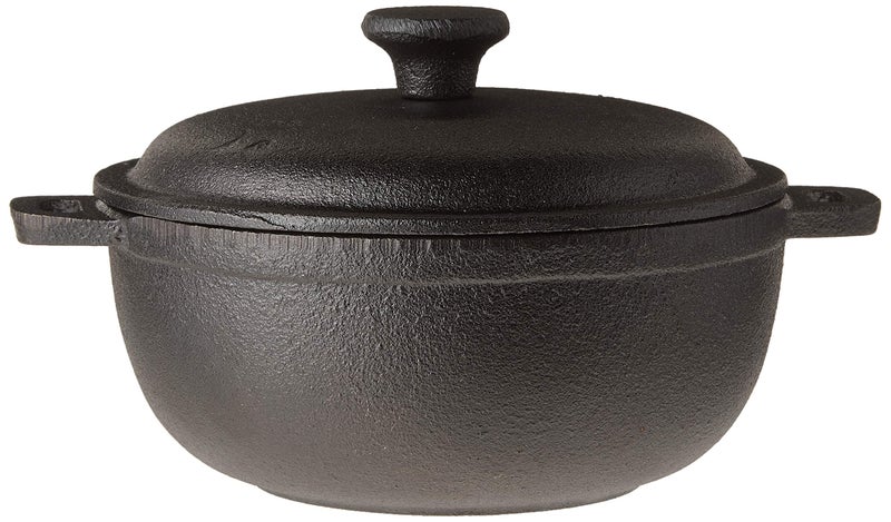 Old Mountain Pre-Seasoned Cast Iron 2 Cup Mini Dutch Oven, 6.75 inch Length - Image 2